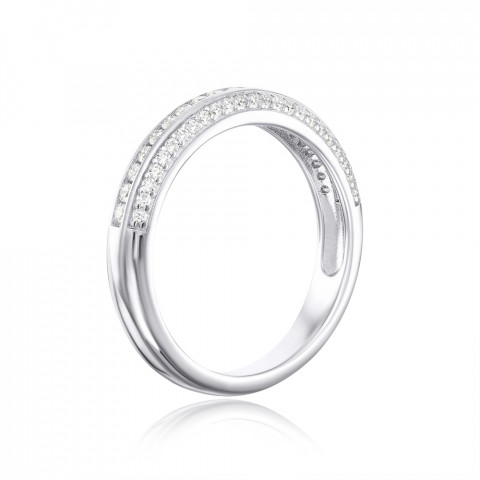 Серебряное кольцо с фианитами (OL02277C-R/12/1)