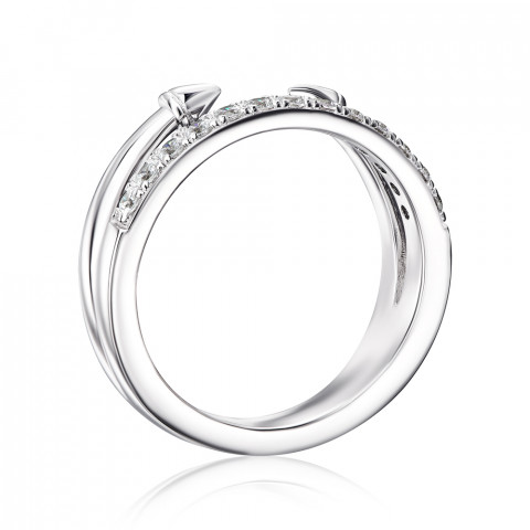 Серебряное кольцо с фианитами (OL03144B-R/12/1)