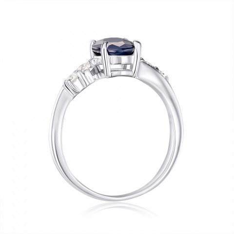 Серебряное кольцо с сапфиром (OR567-R/12/8387)