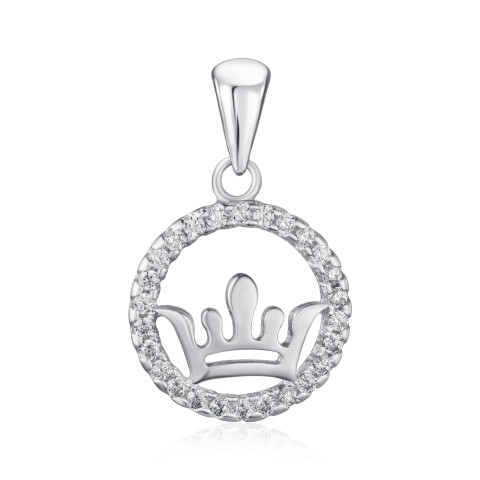 Серебряная подвеска с фианитами PE40155-P/12/1