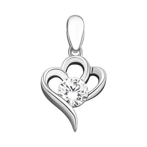Серебряная подвеска с фианитом (PE40867)