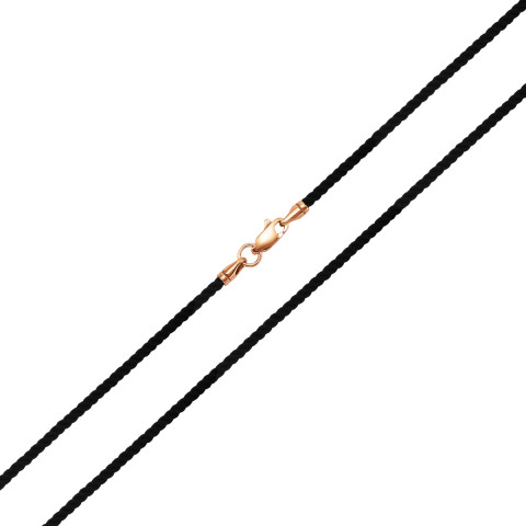 Ювелирный шнурок с серебряным замком (pk6401)