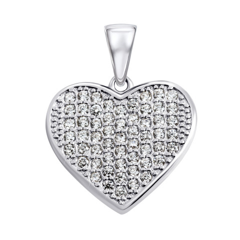 Серебряная подвеска Сердце (PPS2132-18)