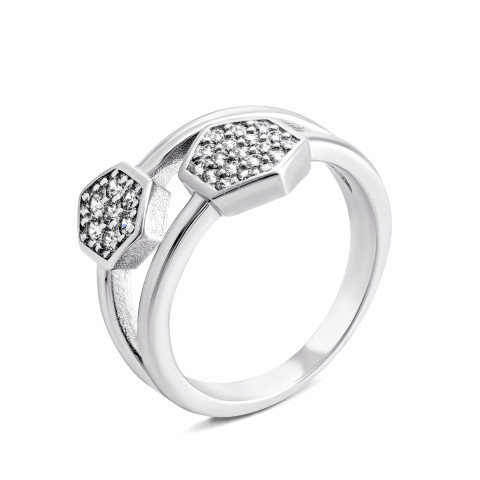 Серебряное кольцо с фианитами (PRS2622)