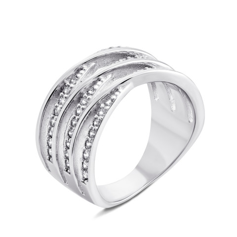 Серебряное кольцо с фианитами (PRS2659)