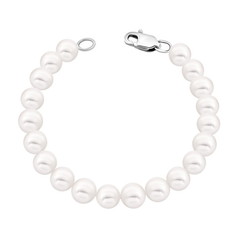 Серебряный браслет с жемчугом (PS0808бр)