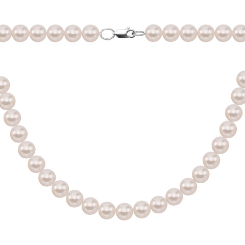 Серебряное колье с жемчугом (PS8642б)