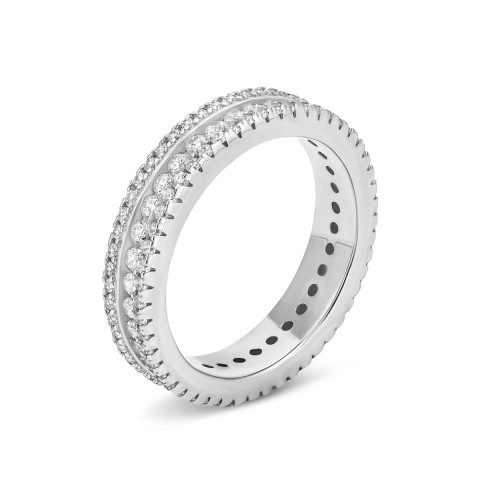 Серебряное кольцо с фианитами (R28694-BW)