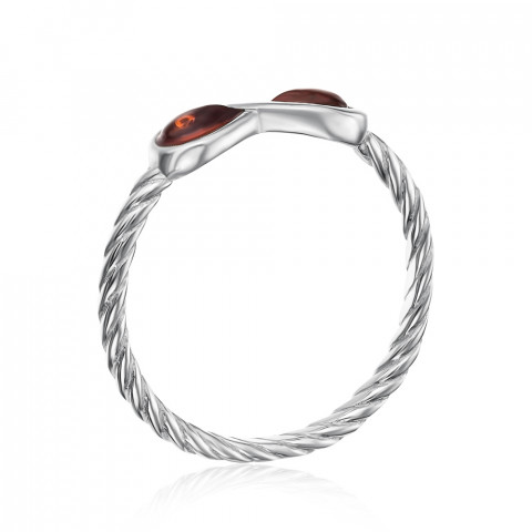Серебряное кольцо с янтарем. Артикул RdR508C-R/12/2787