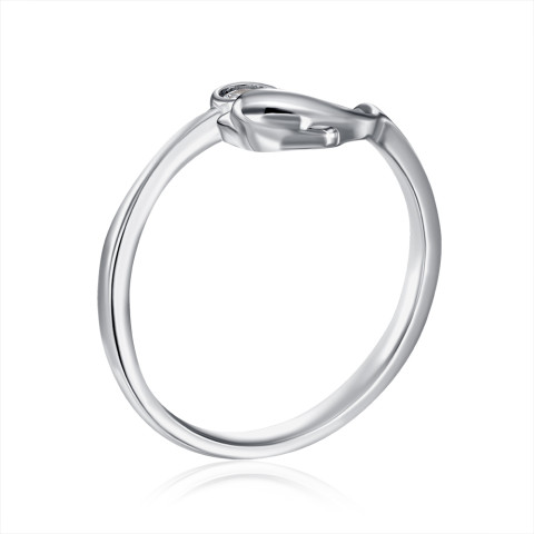 Серебряное кольцо Дельфин с фианитом (RI39212-R/12/1)