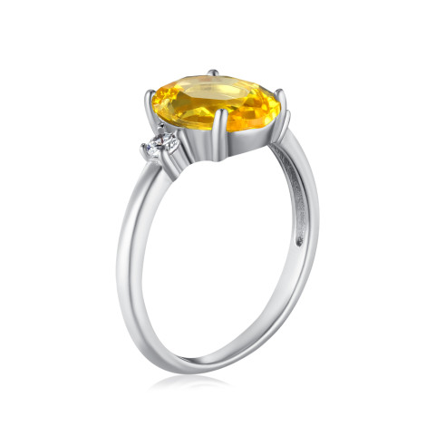 Серебряное кольцо с фианитами RI39439-R/12/2954