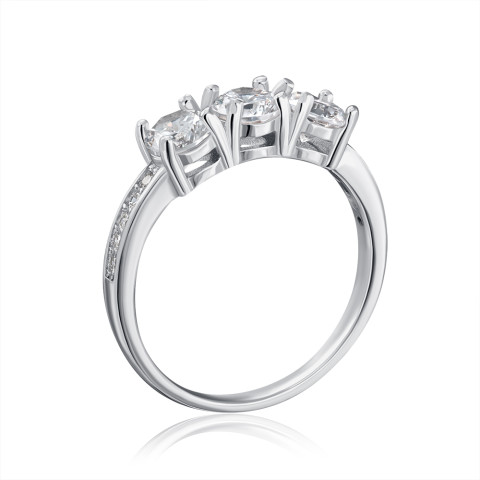 Серебряное кольцо с фианитами (RIV7001-5-R/12/1)