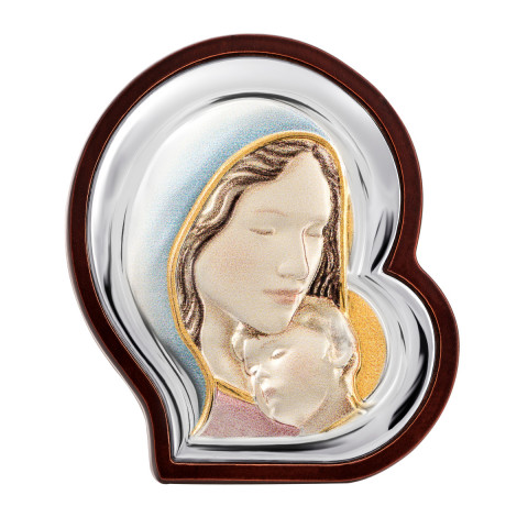 Серебряная икона Дева Мария (MA/E905/4-C)