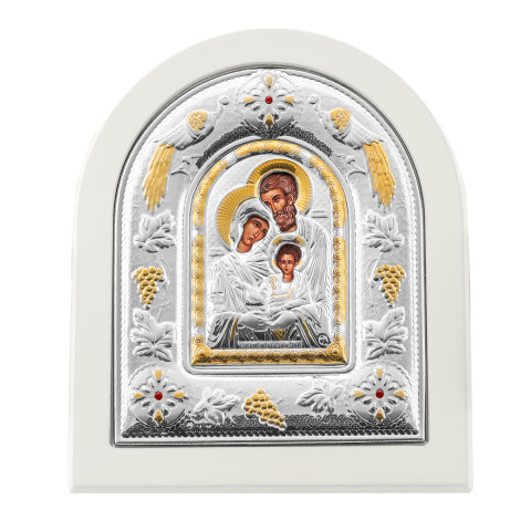 Серебряная икона «Святое Семейство» (МА/Е 3105 WH-DХ)
