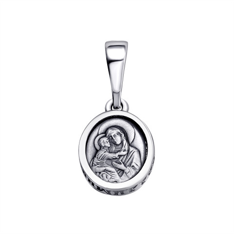 Серебряная подвеска-иконка «Божья Матерь Владимирская» (1096 Р)