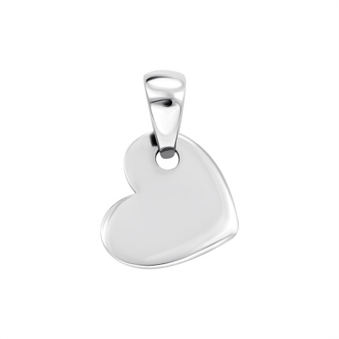 Серебряная подвеска Сердце (652П.Rh)