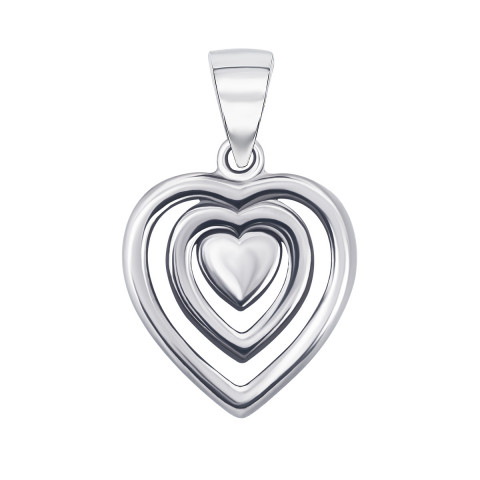 Серебряная подвеска Сердце (PSS1182-P)