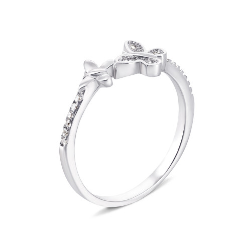 Серебряное кольцо Бабочка с фианитами (1RI56000/1-R)