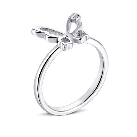 Серебряное кольцо Бабочка с фианитом (CR14857)