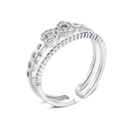 Серебряное кольцо Бесконечность с фианитами (1RI58382/0-R)