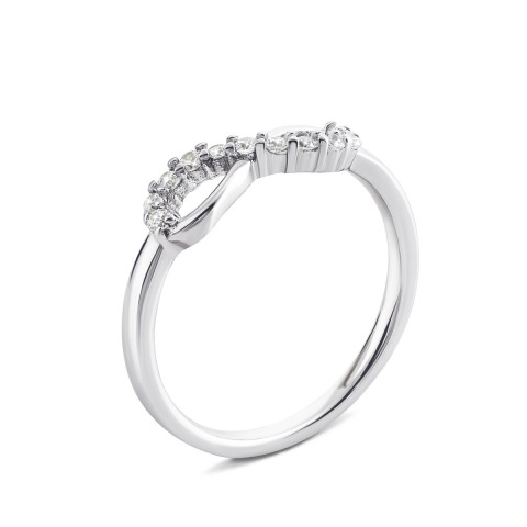 Серебряное кольцо «Бесконечность» с фианитами (1RI63438)