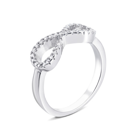 Серебряное кольцо Бесконечность с фианитами (LR1550)