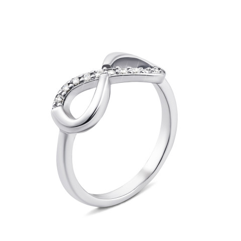 Серебряное кольцо «Бесконечность» с фианитами (SD15626)