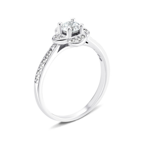 Серебряное кольцо Цветок с фианитами (1RI58522-R)