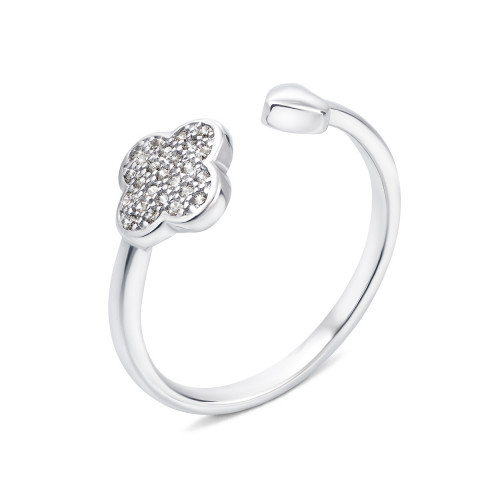 Серебряное кольцо Цветок с фианитами (1RI62343/0-R)