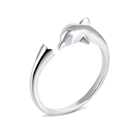 Серебряное кольцо Дельфин (К2/700)