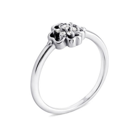 Серебряное кольцо Клевер с фианитами (7RI64049)