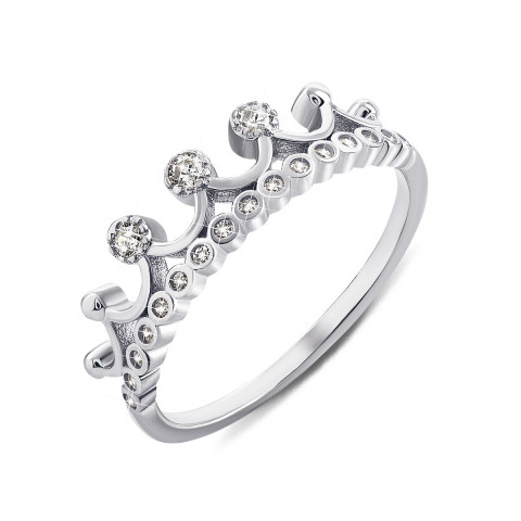 Серебряное кольцо Корона с фианитами (GR5259)