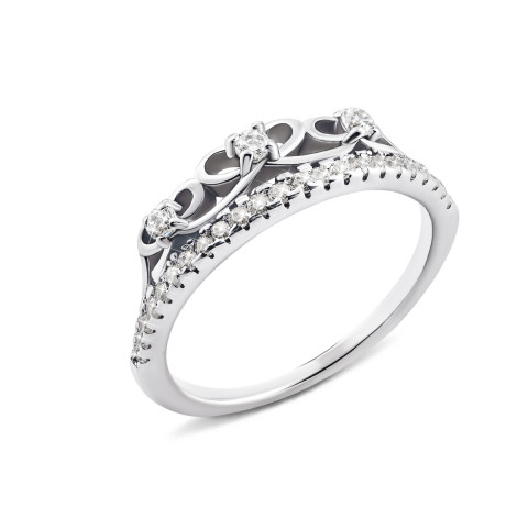 Серебряное кольцо с фианитами (LR1026)