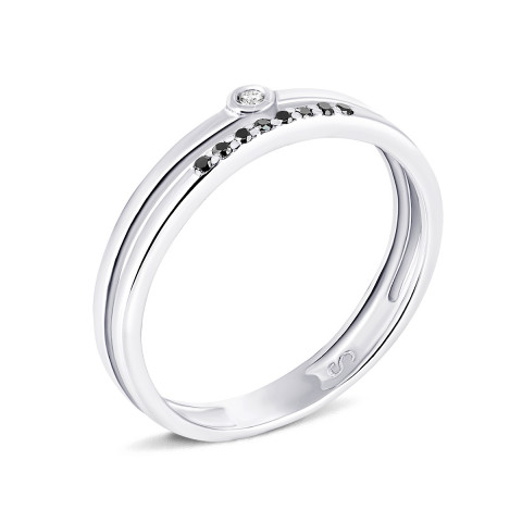 Серебряное кольцо с бриллиантами (1756/1р-BR)