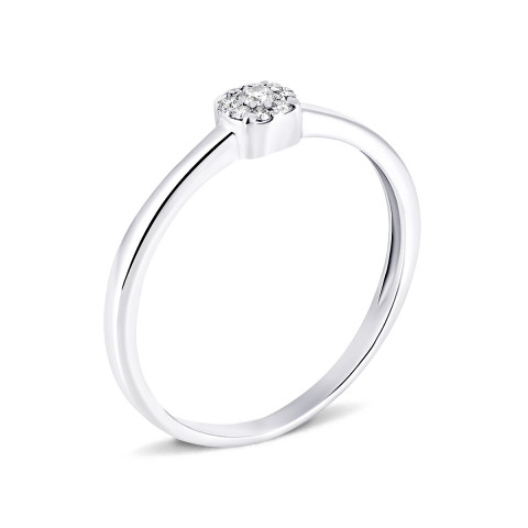Серебряное кольцо с бриллиантами (1757/1р-BR)