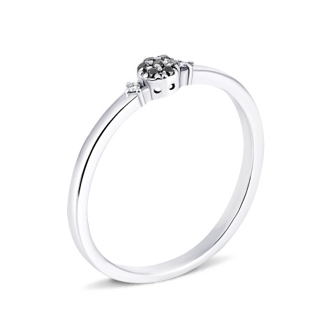 Серебряное кольцо с бриллиантами (1758/1р-BR)