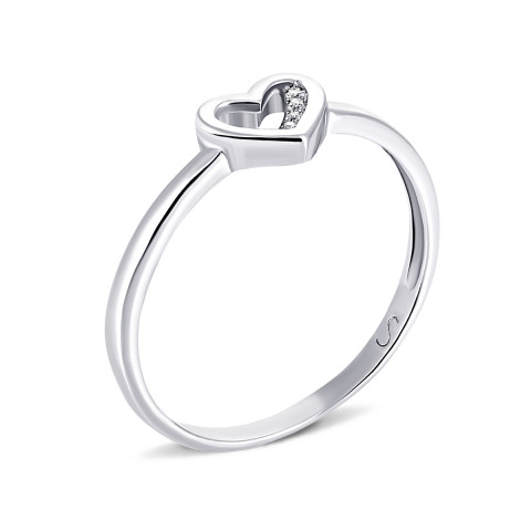 Серебряное кольцо с бриллиантами (1761/1р-BR)