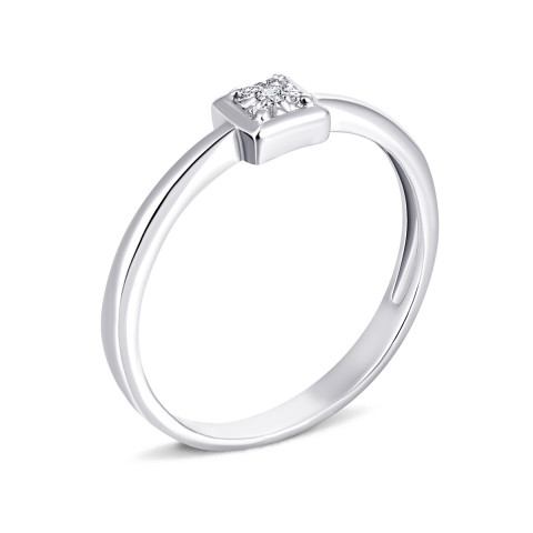 Серебряное кольцо с бриллиантами (1767/1р-BR)