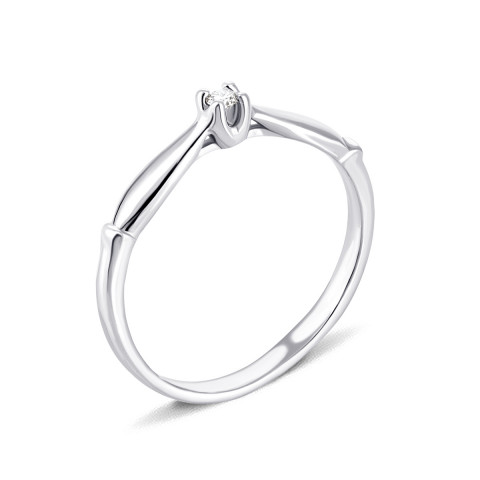 Серебряное кольцо с бриллиантом (VZ0080R-BR)
