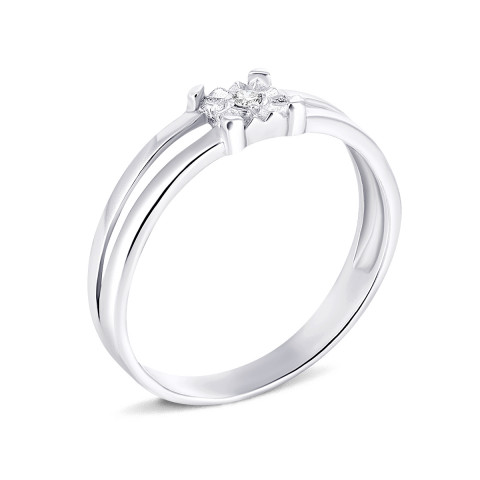 Серебряное кольцо с бриллиантом (1753/1р-BR)