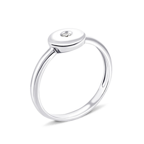 Серебряное кольцо с бриллиантом (2210/1R-BR)