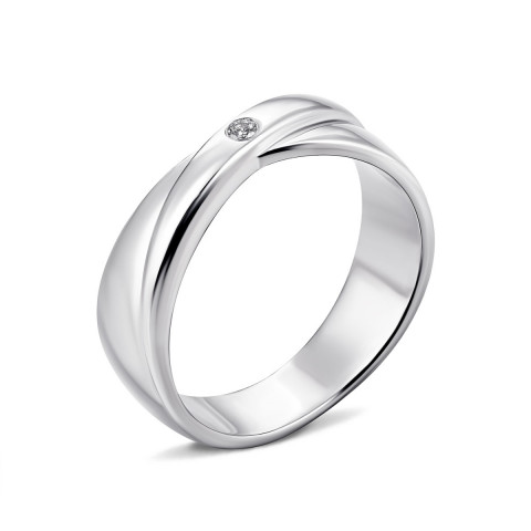 Серебряное кольцо с бриллиантом (900000-Р)