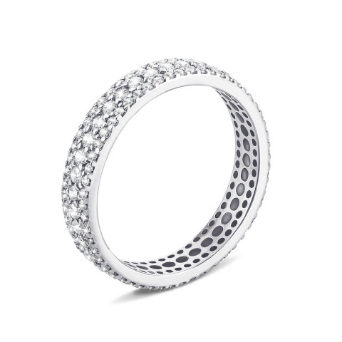 Серебряное кольцо с фианитами (10274)