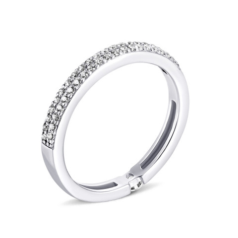 Серебряное кольцо с фианитами (10457)