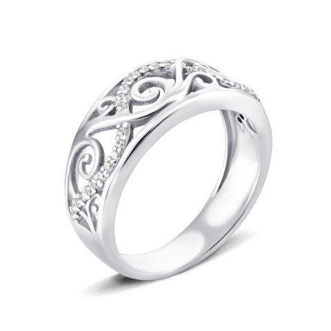 Серебряное кольцо с фианитами (1227/1р-CZ)