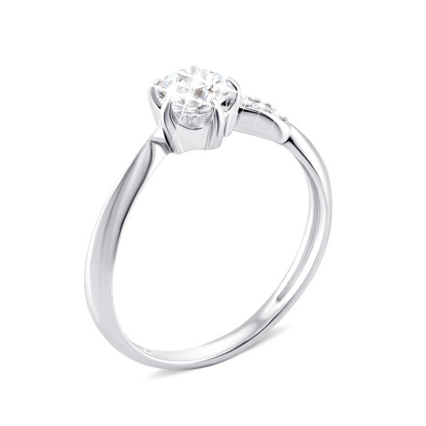Серебряное кольцо с фианитами (14357-Р)