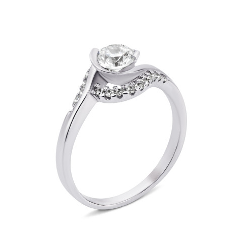Серебряное кольцо с фианитами (1NE404741-R)