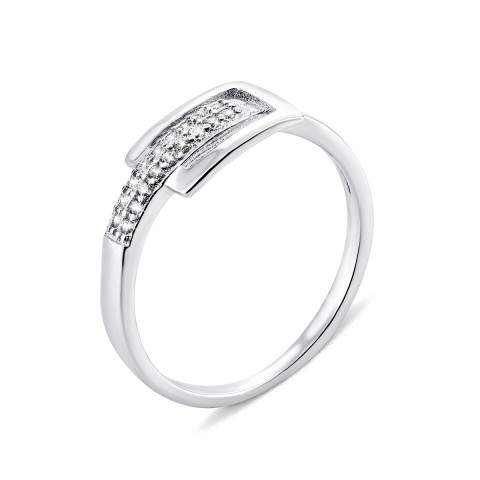 Серебряное кольцо с фианитами (1RI34449)