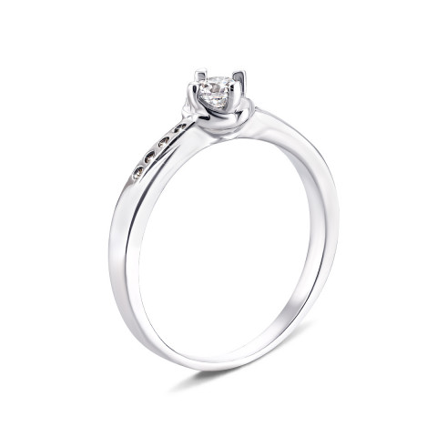 Серебряное кольцо с фианитами (1RI37043)