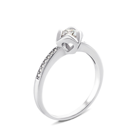 Серебряное кольцо с фианитами (1RI37214)